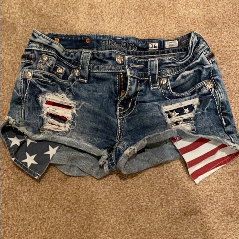 Miss Me Patriotic shorts